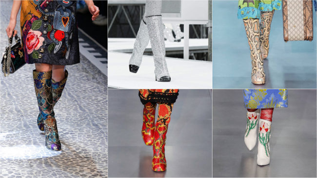 L to r: Dolce & Gabbana, Chanel, Gucci, Gucci, Gucci
