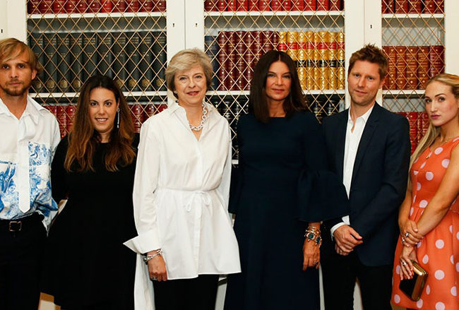 Theresa May Dame Natalie Massenet